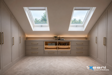 Loft storage wardrobes in Pinner