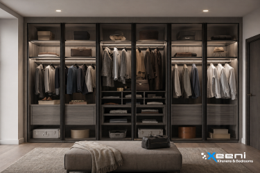 Glass door wardrobes in Amersham