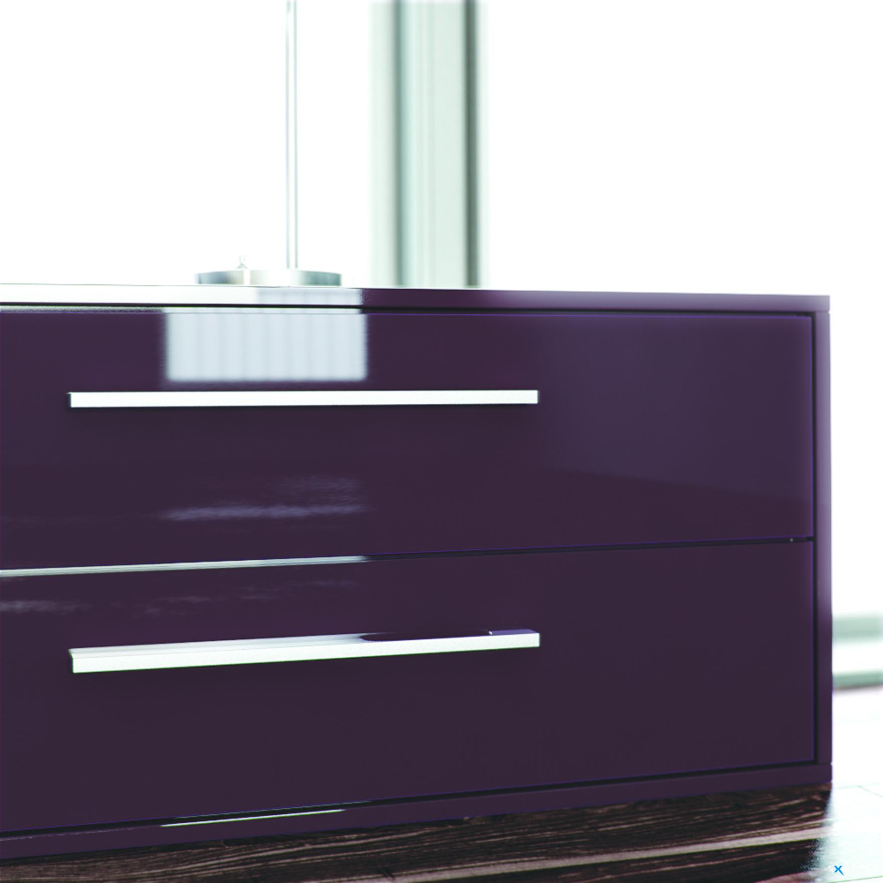 High gloss wardrobes