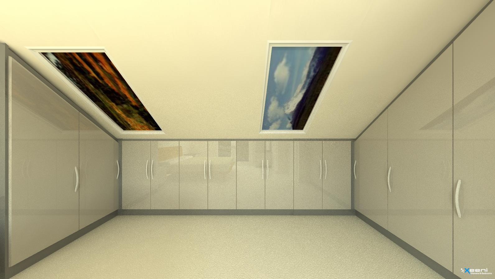High gloss wardrobes