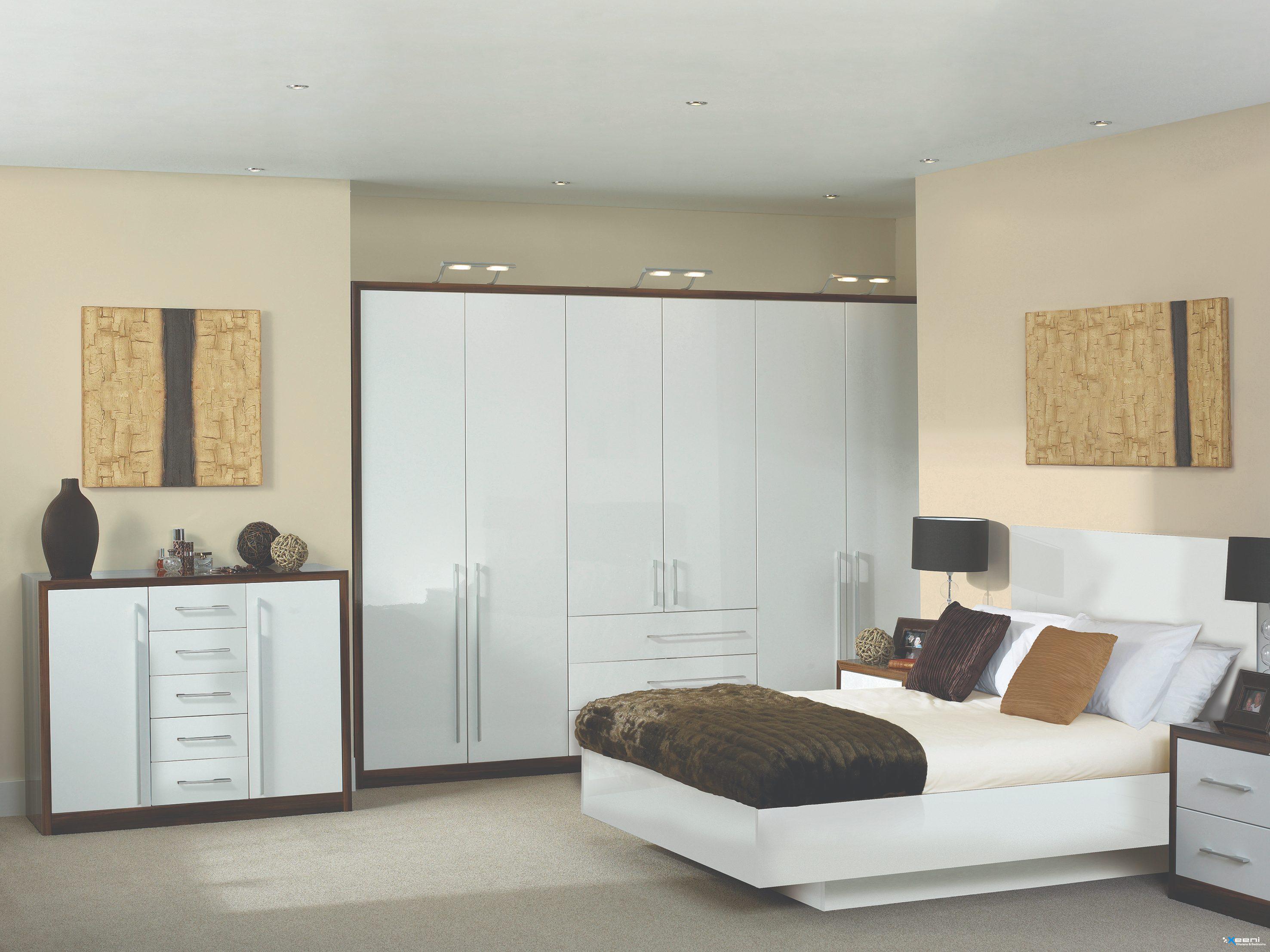 High gloss wardrobes