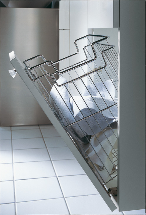 Angled Laundry Basket White