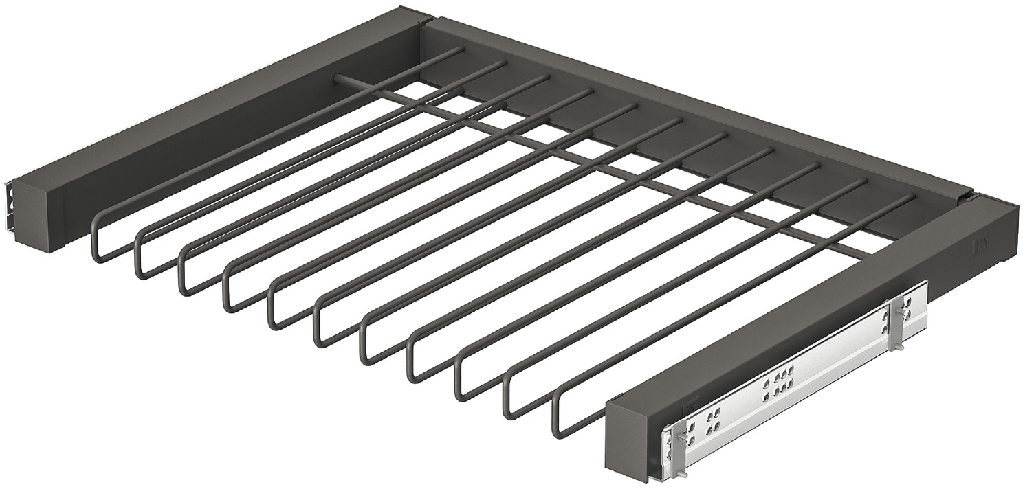 Pull-Out Trouser Rack Anthracite Grey