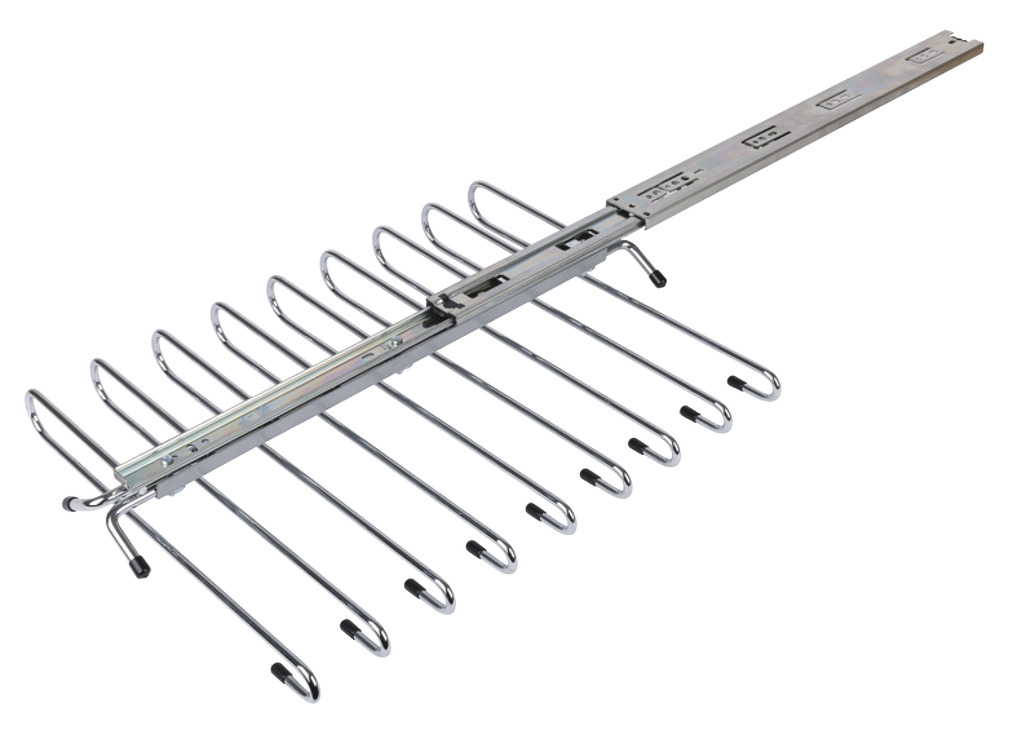 Pull Out Trouser Rail Chrome Silver