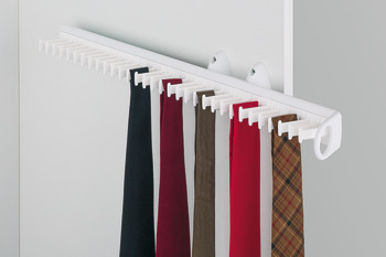 Tie Rack Pull Out 32 Ties White